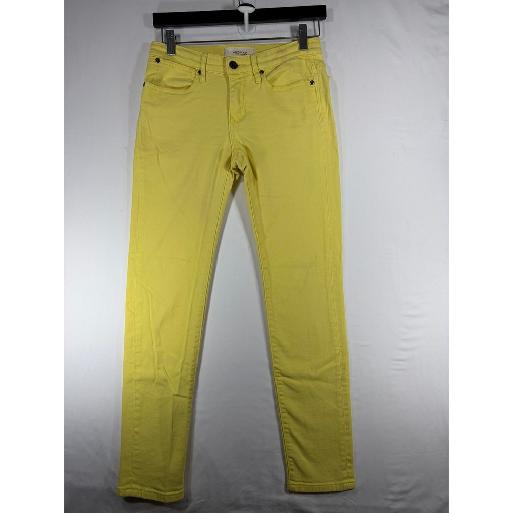 Workshop Andrea Jovine Skinny Jeans Women 2 Yellow Good Stretch Cotton Blend